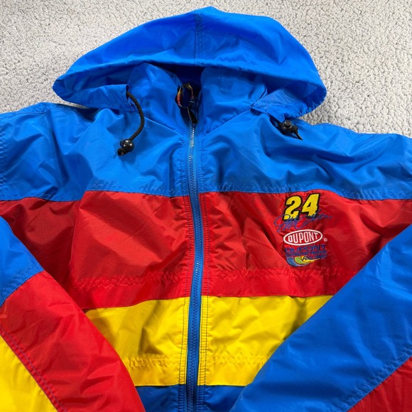 Competitors View Jeff Gordon NASCAR Jacket Mens XL DuPont 24 Team Gordon Fleece